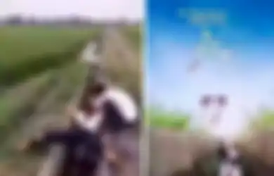 (Foto) Mulai dari Mengangkang di Got Hingga Bergelentungan di Tebing, Inilah 6 Aksi ‘Gila’ Fotografer ‘Prewedding’