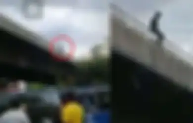 Ingin Pulang Kampung Tapi Tak Punya Uang, Seorang Pria Nekat Terjun Bebas dari Jembatan, Begini Keadaannya