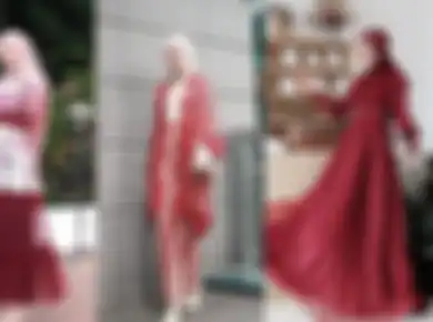 5 Outfit Hijab Warna Merah Cocok Buat Kondangan, Siap Jadi Perhatian