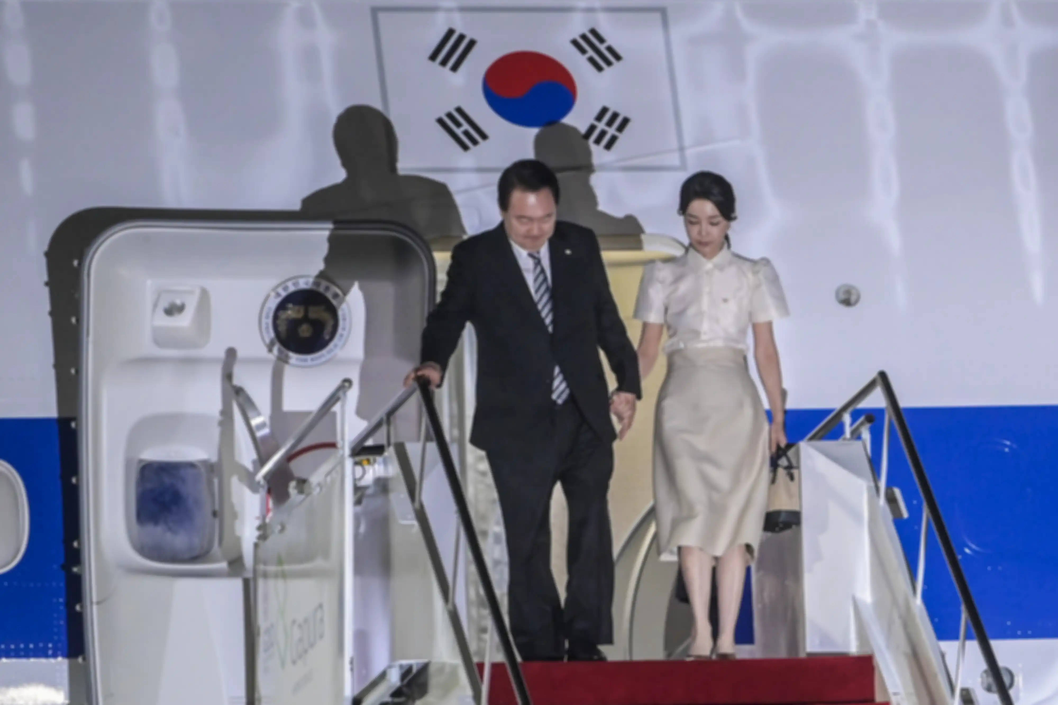 Kedatangan Presiden Korea Selatan dan istri, Kim Keon Hee