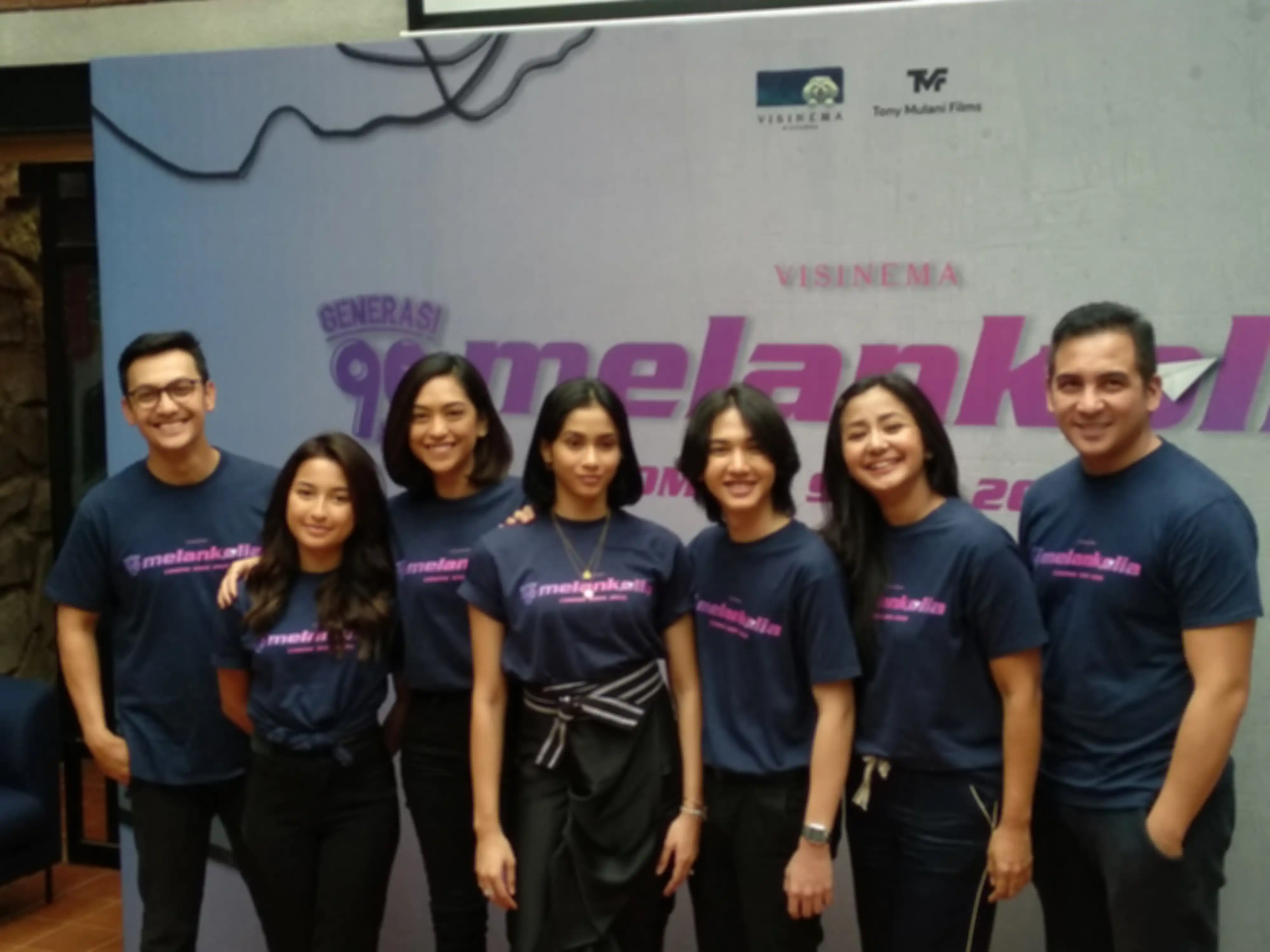 Konferensi pers Generasi 90an: Melankolia di kawasan Cilandak, Jakarta Selatan, Jumat (13/9/2019). 