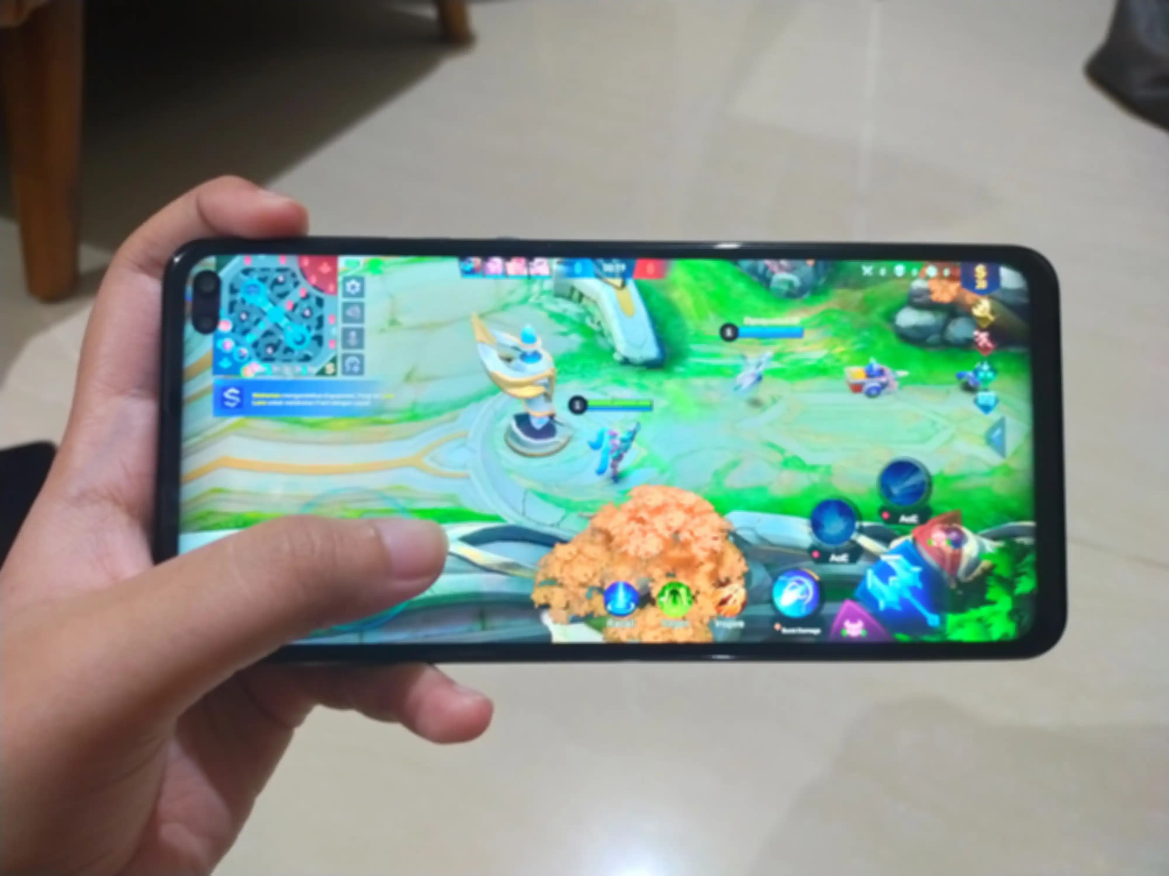 Gaming di Sharp Aquos Sense4 Plus.