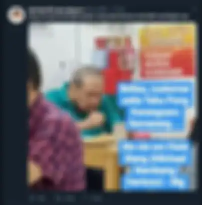 Michael Bambang Hartono makan di warung sederhana