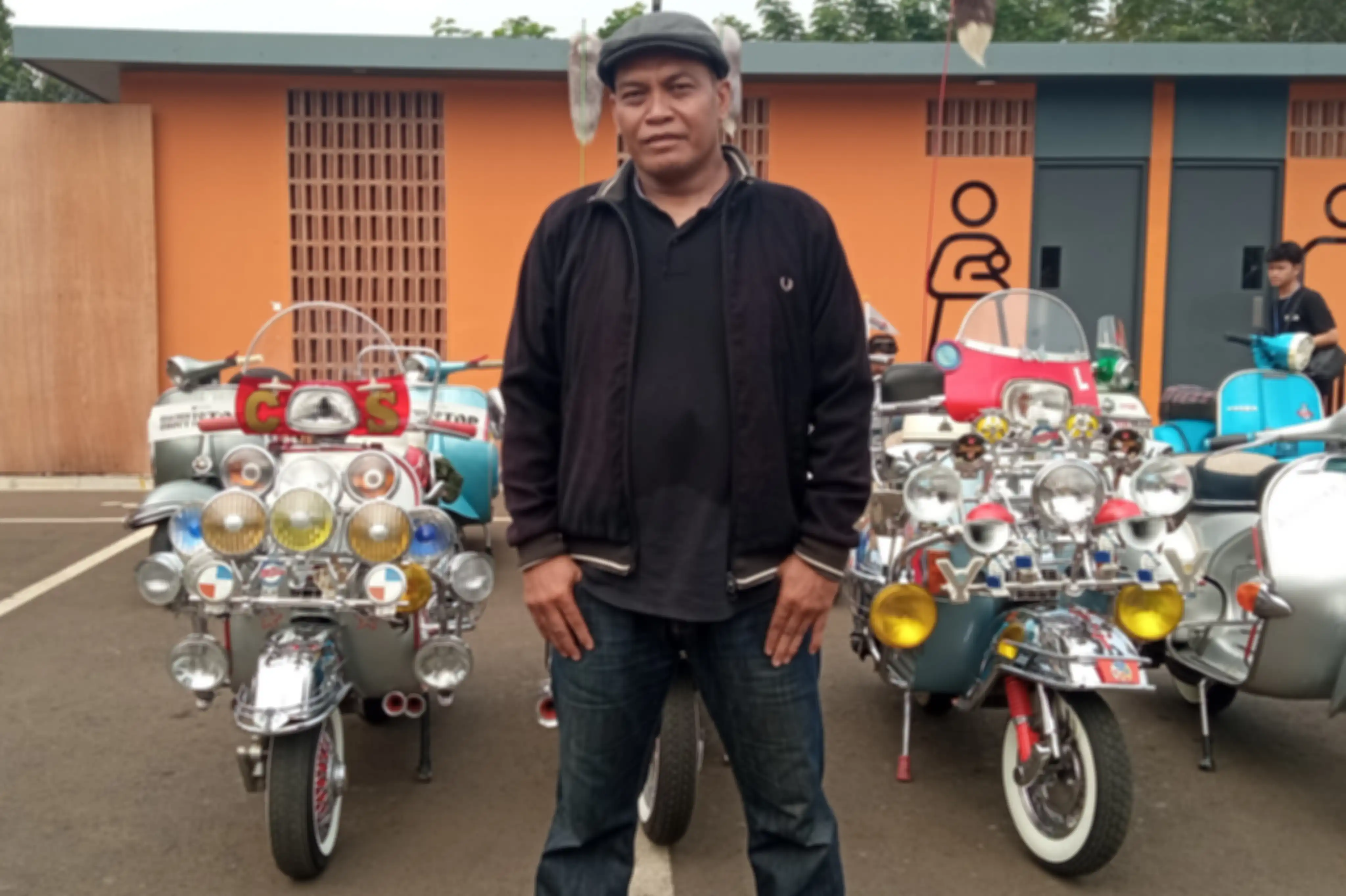 Adhitia Murti alias Utay, founder Warrior selaku penyelenggara Jakarta Mods Mayday 2024.