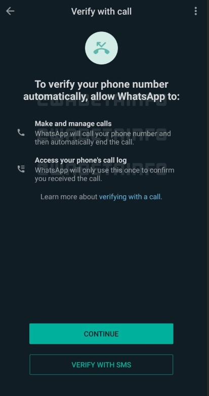 Bocoran fitur baru WhatsApp yang bisa digunakan untuk cara verifikasi akun di HP Android melalui telepon
