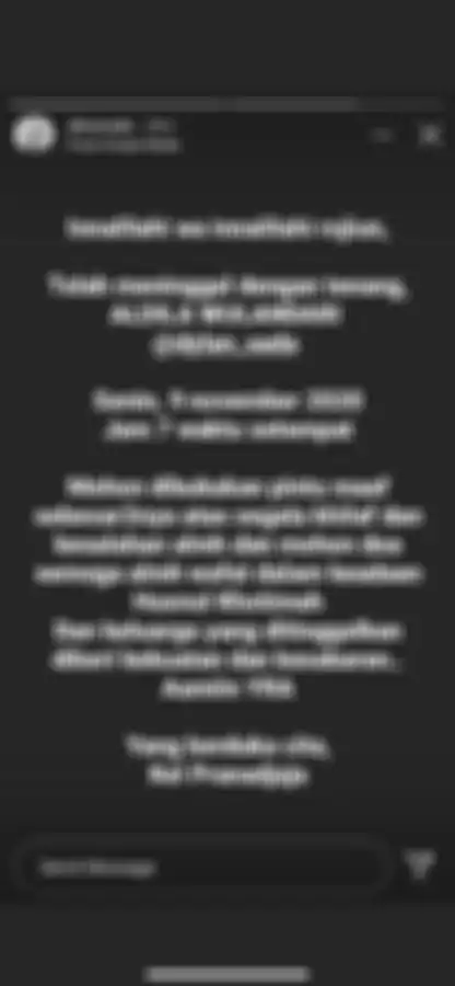 Kabar wafatnya Dylan Sada di Instagram