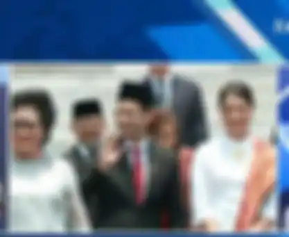 Penampilan Franka Franklin, istri Nadiem Makarim di acara pelantikan kabinet Jokowi