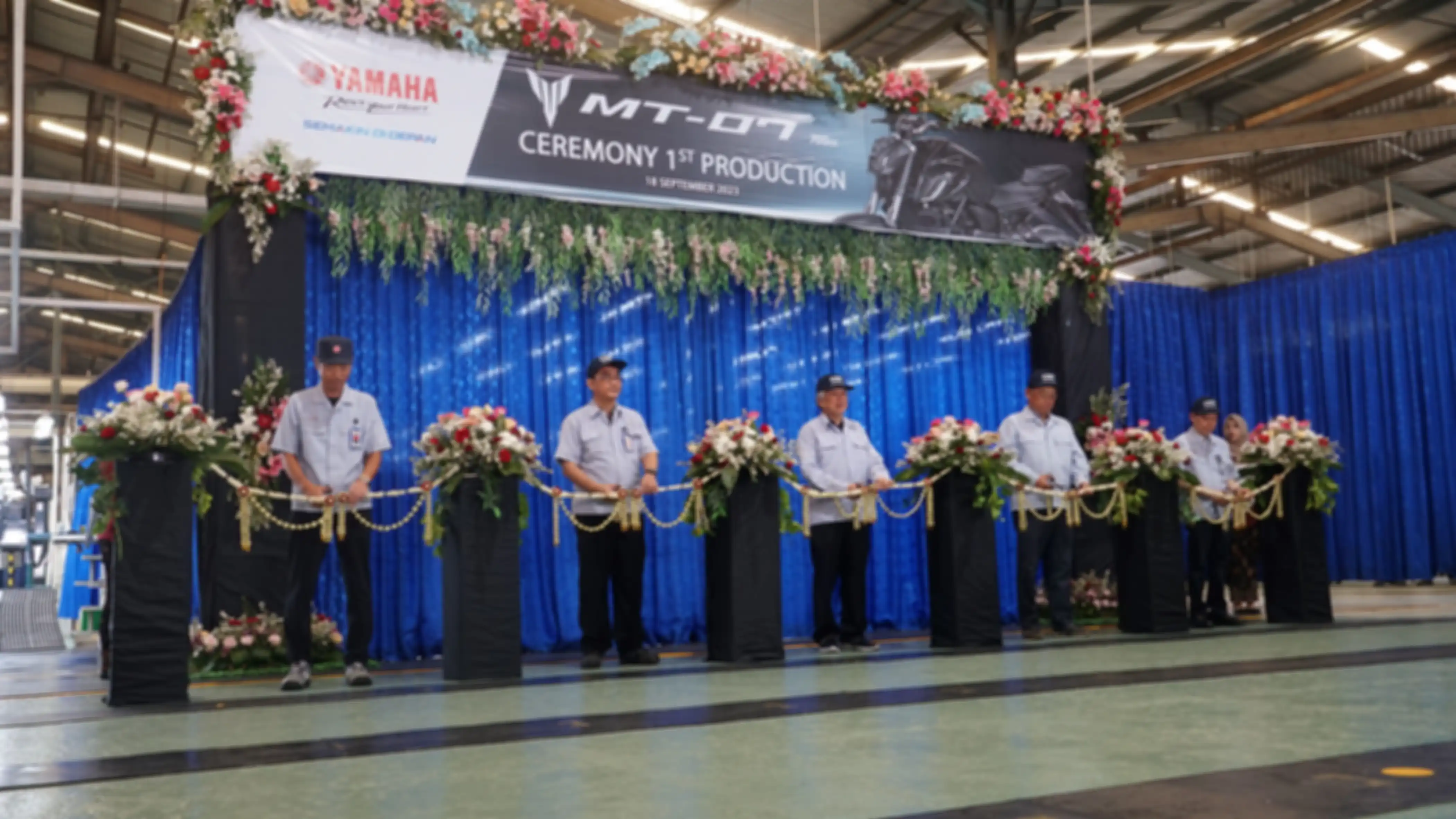 Peresmian YIMM sebagai basis produksi Yamaha MT-07 secara global. 