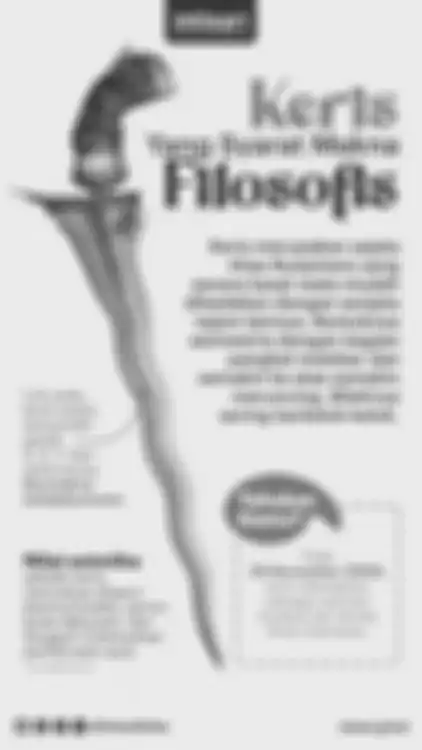 Keris yang Syarat Makna Filosofis