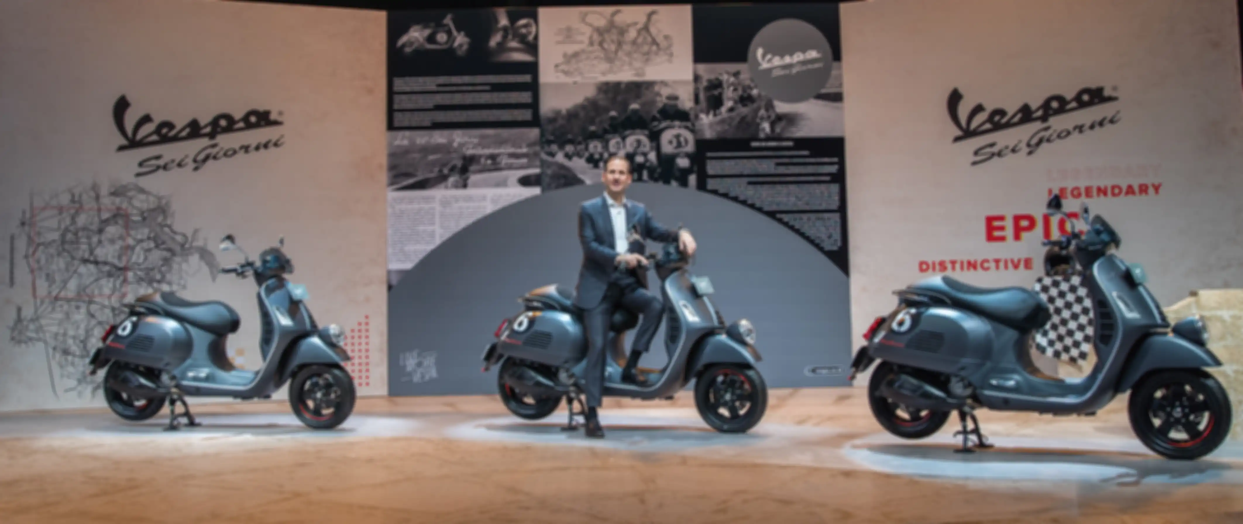 Marco Noto La Diega, Presiden Direktur PT Piaggio Indonesia pada peluncuran Vespa Sei Giorni II