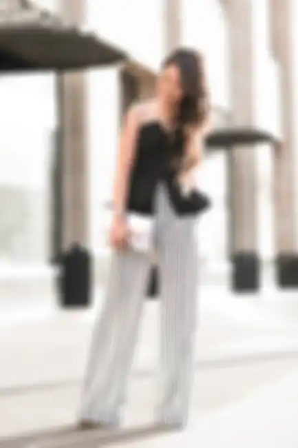 Vertical stripes pants