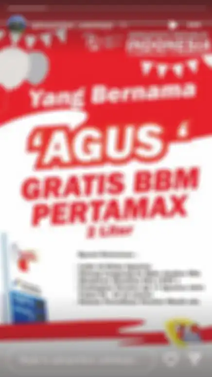 Program voucher gratis bensin Pertamax dari SPBU Jombor Sukoharjo.