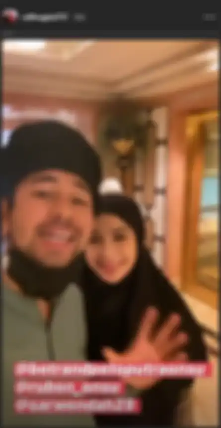Raffi dan Nagita memberi ucapan selamat atas disunatnya Betrand Peto