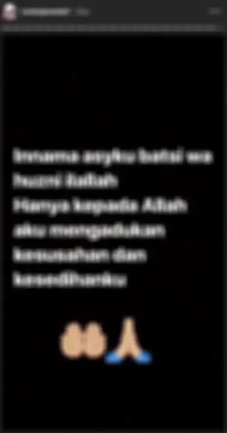Unggahan Insta Story Mulan Jameela