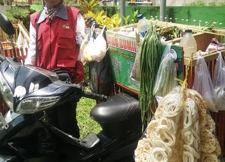 ilustrasi tukang sayur