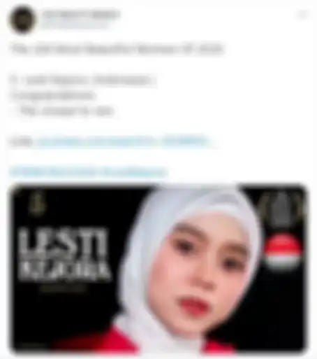 Lesty Kejora jadi peringkat kelima wanita tercantik di dunia versi Top Beauty World