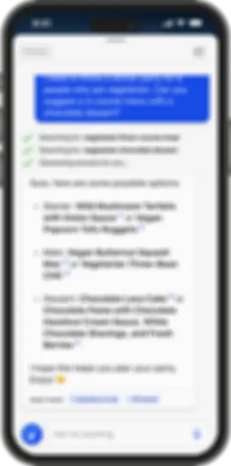 Tampilan fitur pencarian suara Microsoft Bing dengan ChatGPT pada grup Skype.