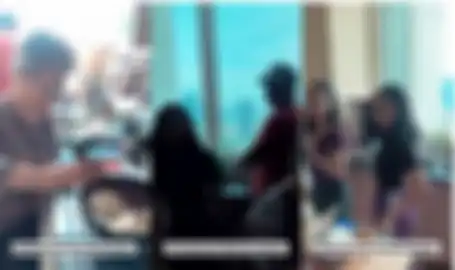 Penampakan dapur di apartemen Rini Yulianti