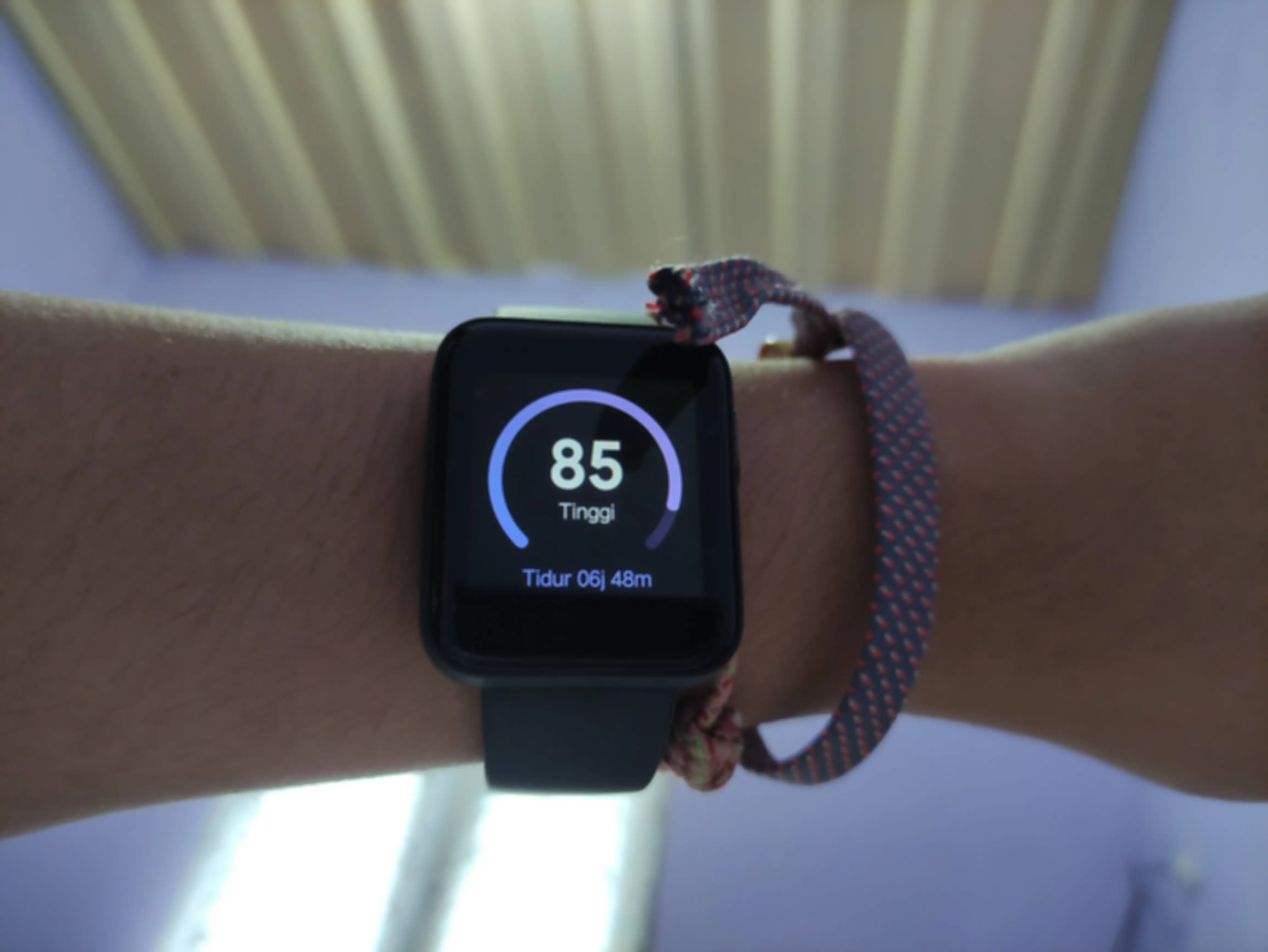 Fitur pemantauan tidur di Mi Watch Lite