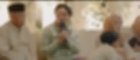 Momen pengajian Rizky Febian menjelang akad nikah.