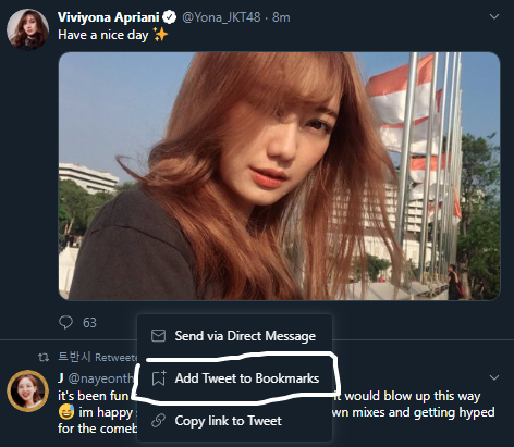 Cara simpan Tweet 