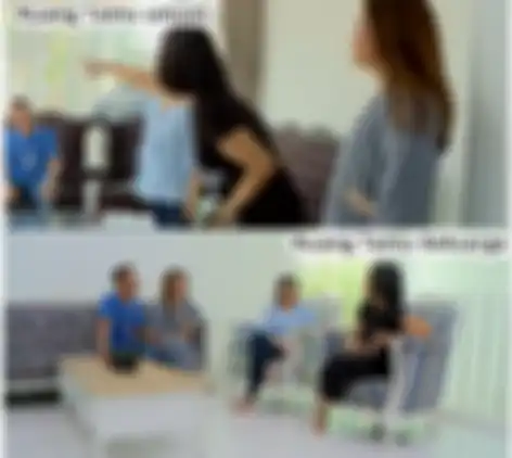 Ruang Tamu di rumah Denada