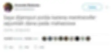 Status Ananda Badudu di Twitter