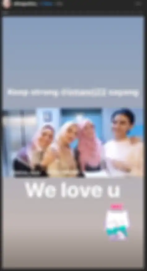 InstaStory Okie Agustina di Instagram seusai menjenguk suami Intan RJ