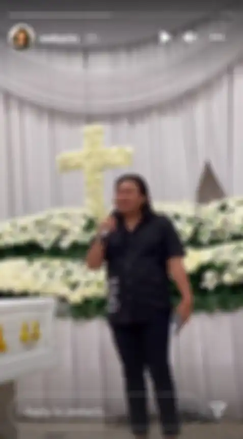 Keanu saat memberikan pesan terakhir untuk Laura.