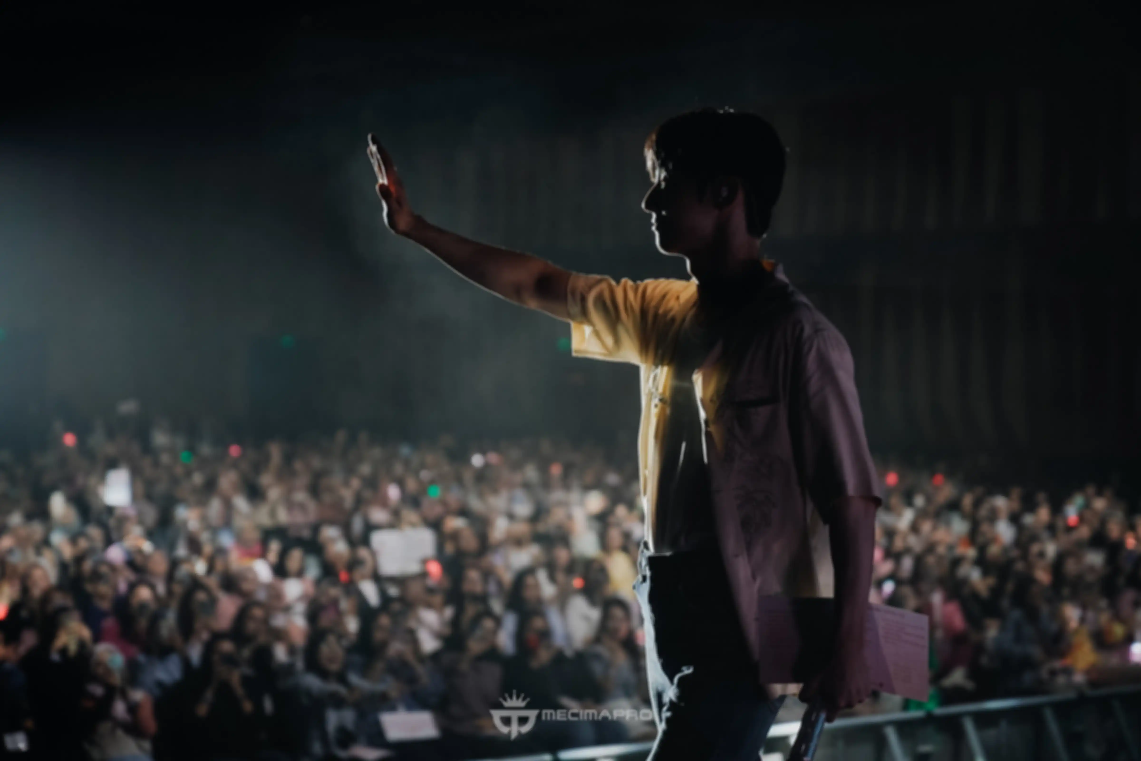 Hwang Min Hyun di 2023 HWANG MIN HYUN MINI CONCERT <UNVEIL> IN JAKARTA di The Kasablanka Hall, pada Sabtu, (19/8/2023).