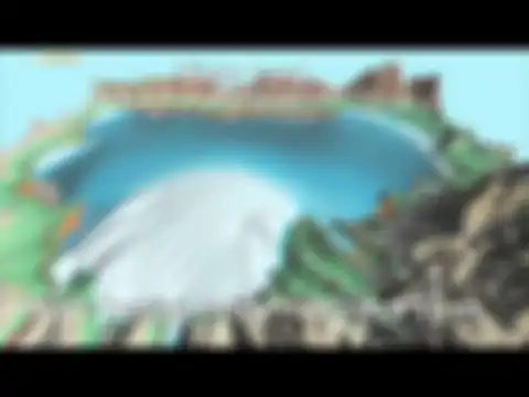 Ilustrasi tsunami danau seperti yang terjadi di Kawah Ijen.