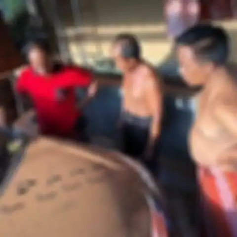 Jejak kaki yang diduga milik tuyul di Bali