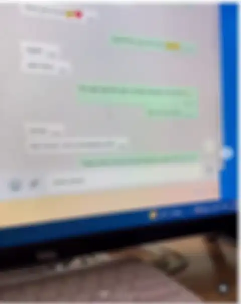 Chat suami Hanum Mega pada selingkuhannya.