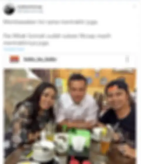 Nicholas Saputra mentraktir Soimah dan suaminya setelah membelikan televisi