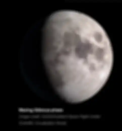 Hasil cara buat background moon phase yang lagi tren di TikTok tanpa aplikasi.