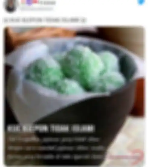 Poster soal makanan klepon yang viral di dunia maya.