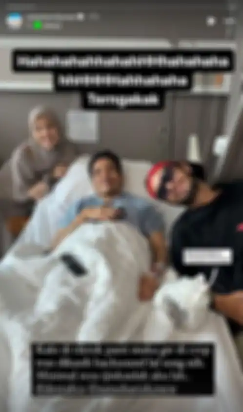 Natasha Rizky temani Desta yang sedang sakit