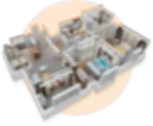 Menggabungkan teknologi tinggi dan teknologi realitas virtual 3D pada industri desain dan renovasi ruangan.