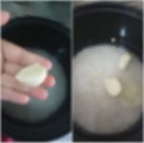 Klarifikasi tentang manfat kesehatan menanak nasi dengan bawang putih. 