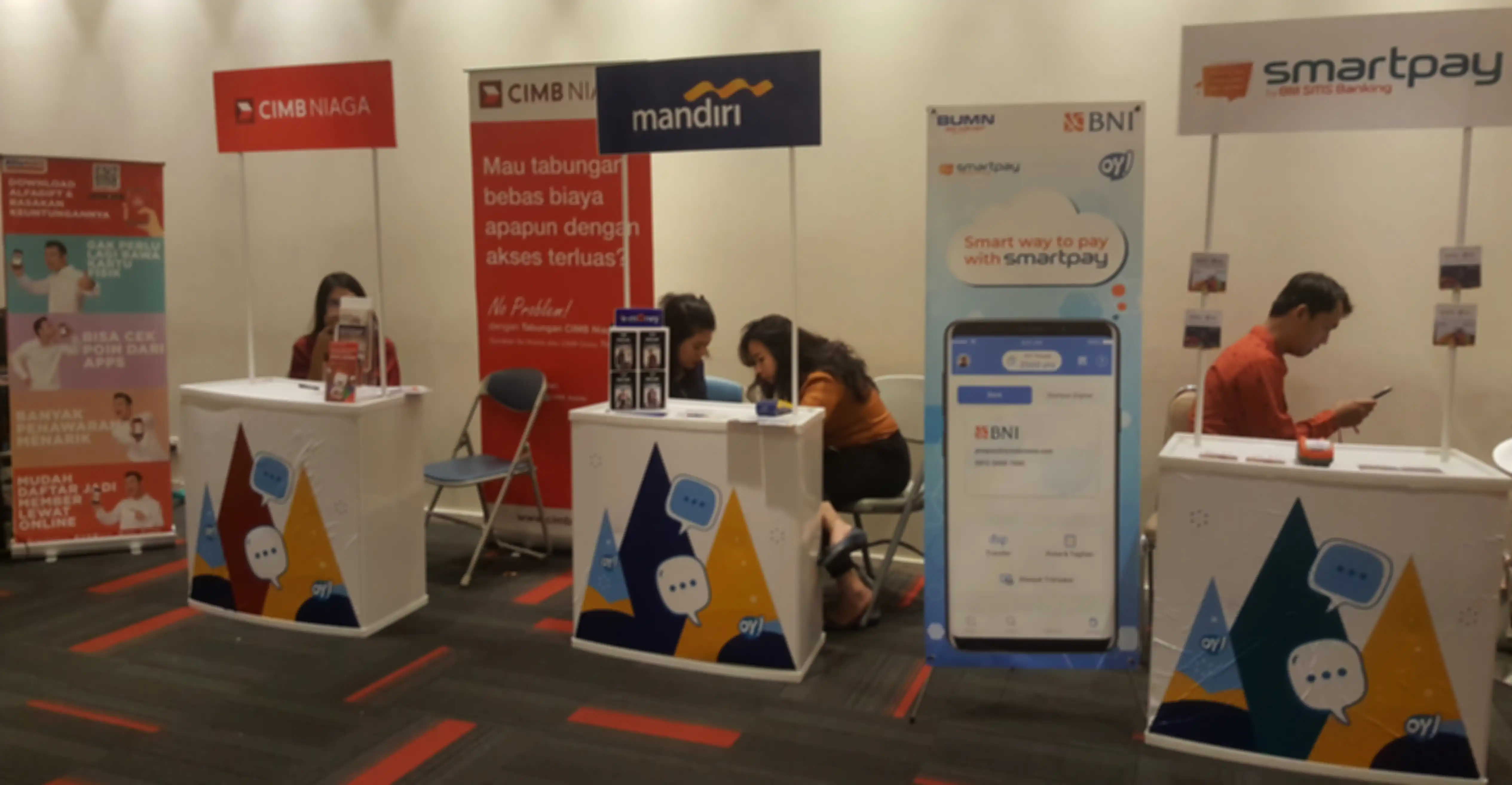 Aplikasi OY! terintergrasi dengan berbagai Bank