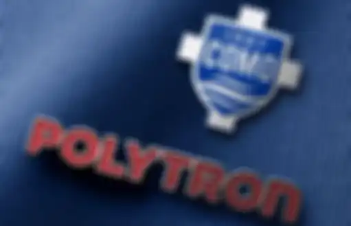 Resmi logo Polytron ada di seragam tim sepak bola Italia, Como 1907.