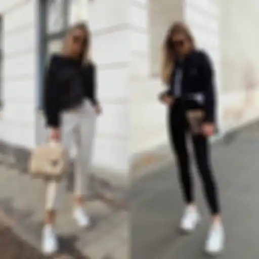 Skinny jeans dan sneakers
