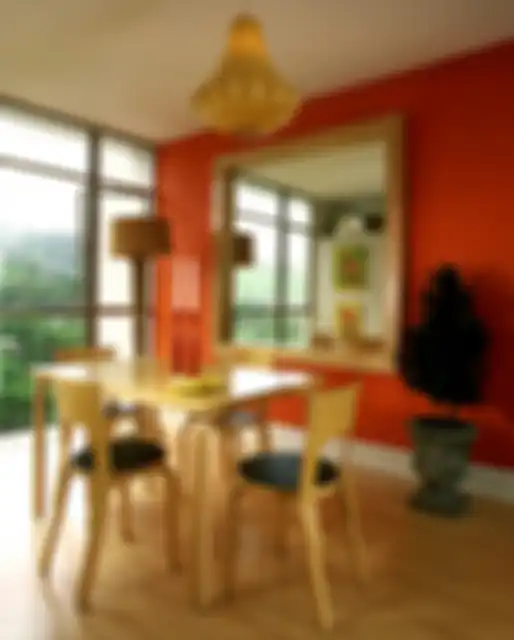 Ilustrasi ruangan oranye