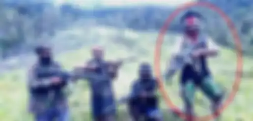 Pimpinan KKB Papua, Egianus Kogoya (lingkaran merah).