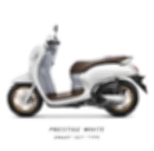 Honda All New Scoopy warna Prestige White (tipe Smart Key)