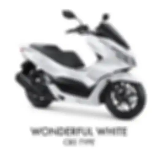 Ilustrasi Honda PCX 160 putih.