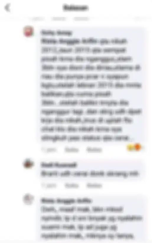 Percakapan netizen dengan Ochy.