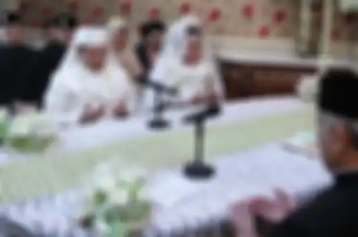 Danty Rukmana saat menikahi Muhammad Ali Reza 