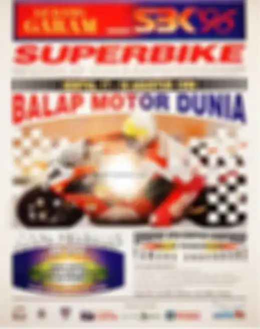 Flyer WSBK Indonesia 1996