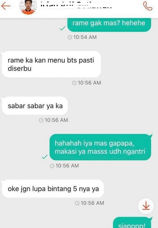 Curhat driver ojol yang terima order BTS Meal dengan kondisi antrean yang ramai.